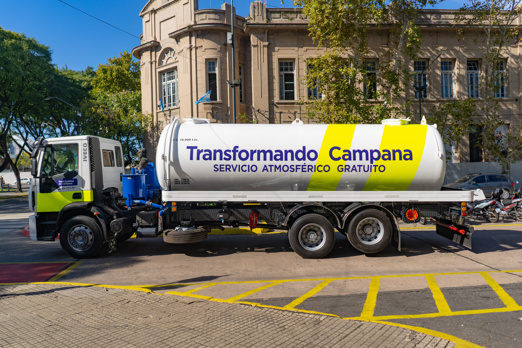NOTICIAS CAMPANA: EL MUNICIPIO SIGUE BRINDANDO EL SERVICIO GRATUITO DEL CAMION ATMOSFERICO A TODA LA COMUNIDAD DE CAMPANA